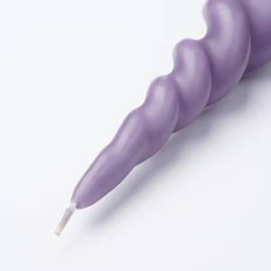 Kegelkerzen Twist Violett - Wachs - 5 x 25 x 5 cm