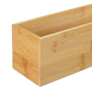 Boîte de rangement en bois - 15,5 x 20 cm - 10 compartiments