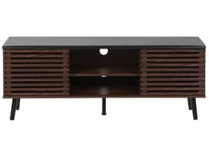 Meuble TV PERTH Noir - Marron - Bois manufacturé - 140 x 54 x 40 cm