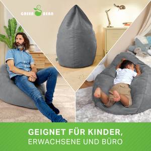 Kinder Sitzsack "Drop" 60x60x90cm Grau