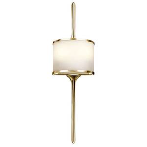 Wandleuchte ARYA Messing - Gold - Durchmesser Lampenschirm: 16 cm