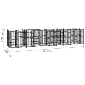 Hundehütte 3012745 Tiefe: 960 cm