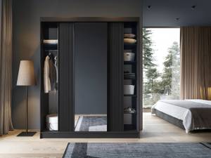 Kleiderschrank  Nero XL Lux Schwarz - Breite: 180 cm - 3 Türen