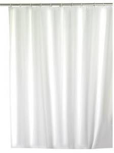 Duschvorhang Uni Weiß Weiß - Textil - 180 x 200 x 180 cm