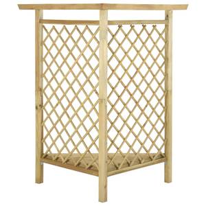 Pergola d'angle 318418 Vert - Bois massif - Bois/Imitation - 166 x 174 x 81 cm