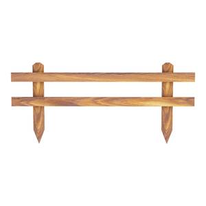 Gartenzaun Krölpa 2er-Set Massivholz - 100 x 40 x 4 cm