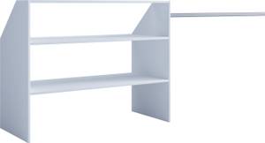 Offener Kleiderschrank Regal Dacho l Weiß - Holzwerkstoff - 90 x 100 x 50 cm
