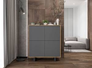 Highboard APOLLO Graphit - Eiche Wotan Dekor