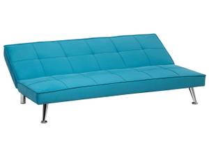 3-Sitzer Sofa HASLE Blau - Silber