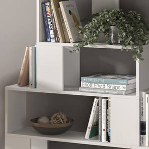 Bücherregal „Taro“ Weiß Weiß - Holz teilmassiv - 120 x 130 x 22 cm
