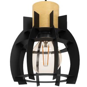 Luminaires suspendus STILLINGTON 1 Noir - Marron - Bois manufacturé - Métal - 180 x 110 x 88 cm