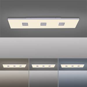 LED Deckenlampe PURE NEO Grau - Metall - 120 x 7 x 120 cm