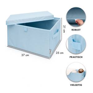 Lifeney 2-Set Aufbewahrungsbox Korb 37cm Kunststoff - 42 x 28 x 8 cm