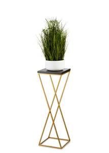 Blumenständer 10-1630-70-GB-MDF Schwarz - Gold - Höhe: 70 cm