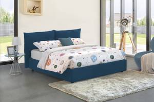 Doppelbett Cristyn Blau