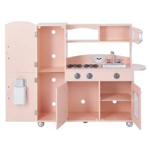 Kinder spielen Küche TD-11414P Pink - Massivholz - 30 x 94 x 98 cm