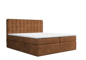 Boxspringbett Feel Me Taschenfederkern Braun - Breite: 180 cm