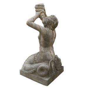 Statue MYTHOS Grau - Stein - 60 x 125 x 58 cm