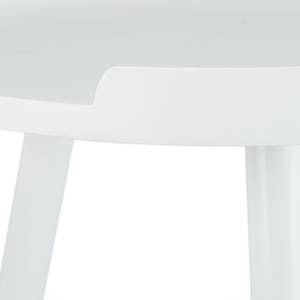 Beistelltisch skandinavisches Design Braun - Weiß - Holzwerkstoff - 40 x 49 x 40 cm