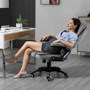 Bürostuhl mit Massagefunktion 921-171V91 Grau - Textil - 74 x 116 x 67 cm