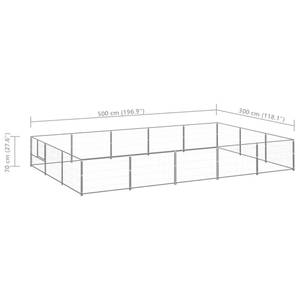 Chenil 3008423-2 Argenté - 300 x 500 cm