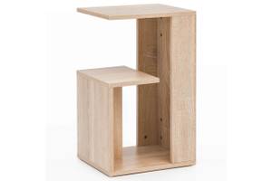 Beistelltisch eckig ERAGIME Tisch Weiß - Holzwerkstoff - 35 x 61 x 30 cm