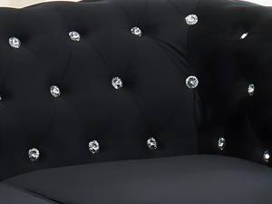 Couchgarnitur CHESTERFIELD 3er-Set Schwarz