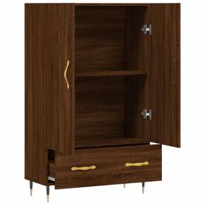 Highboard DE4150 Eiche Schwarzbraun Dekor