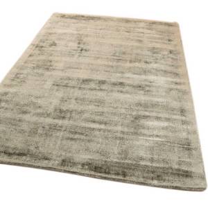 Tapis de salon moderne fait main LAME Gris lumineux - 120 x 170 cm