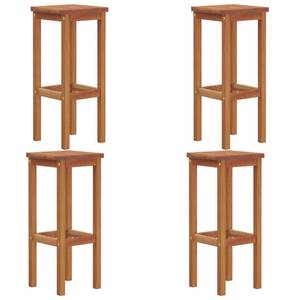 Barhocker 3115989 (4er Set) Braun - Massivholz - Holzart/Dekor - 30 x 74 x 30 cm