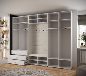 Garderobe Inova 2 Z14 Schwarz - Braun - Weiß - Schwarz