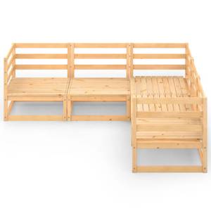 Garten-Lounge-Set (5-teilig) 3009817-1 Braun - Holz