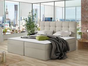 Boxspringbett Nele Beige - Breite: 166 cm