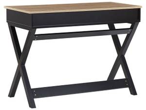 Schreibtisch EKART Schwarz - Braun - Holzwerkstoff - 103 x 76 x 50 cm