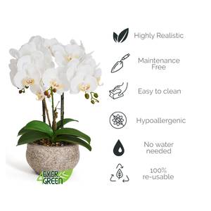 Kunstpflanze Weiß Orchidee 42 cm Weiß