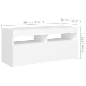 Meuble tv 3008756_2 Blanc - Profondeur : 60 cm