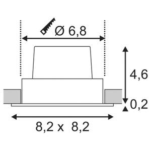 Einbaustrahler New Tria Weiß