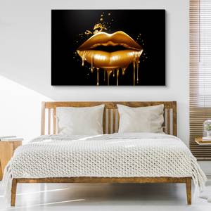 Leinwandbild LIPPEN Mund Abstraktion 3D 90 x 60 x 60 cm