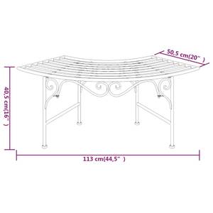 Baumbank 318826 Schwarz - Metall - 113 x 40 x 50 cm