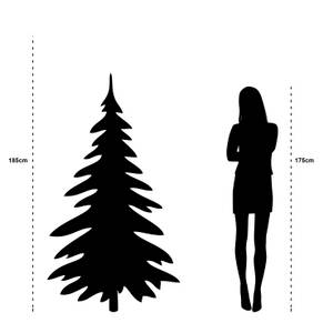 Weihnachtsbaum Cleveland Grün - Kunststoff - 119 x 185 x 119 cm