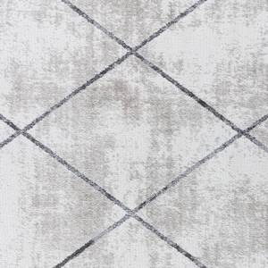 Kurzflorteppich BOGOTA Grau - Weiß - Kunststoff - Textil - 120 x 2 x 170 cm