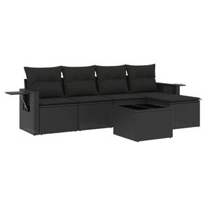 Gartensitzgruppe K4936(6-tlg) Schwarz - Massivholz - 69 x 62 x 55 cm