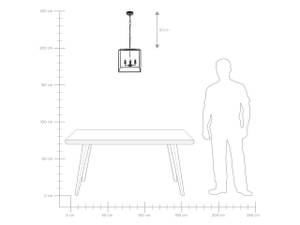 Pendelleuchten WANCHET Schwarz - Metall - 35 x 115 x 35 cm