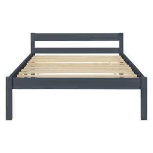 Cadre de Lit Nakkila Pin avec Matelas Gris - Largeur : 96 cm