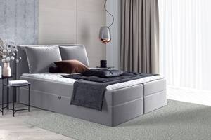 Boxspringbett Egro Silber - Breite: 183 cm