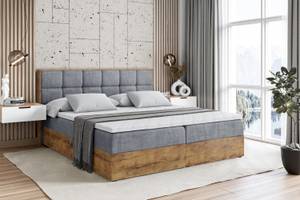 Boxspringbett LOLLI2 Grau - Breite: 160 cm - H4