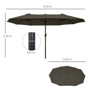 Sonnenschirm 84D-030V01GY Grau