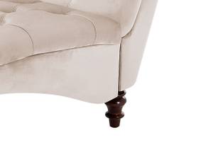 Chaiselongue MURET Beige - Eiche Dunkel