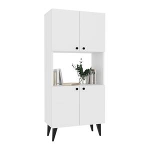 Armoire polyvalente Nes Blanc - Bois manufacturé - 60 x 135 x 32 cm