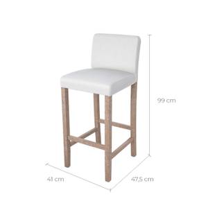 Chaise de bar scandinave TIKA - lot de 2